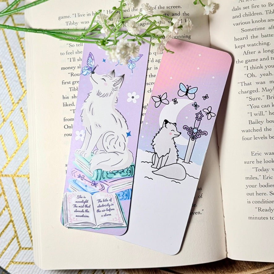 Quicksilver Inspired Dual - Sided Matte Cardstock Bookmark - Awfullynerdy.co