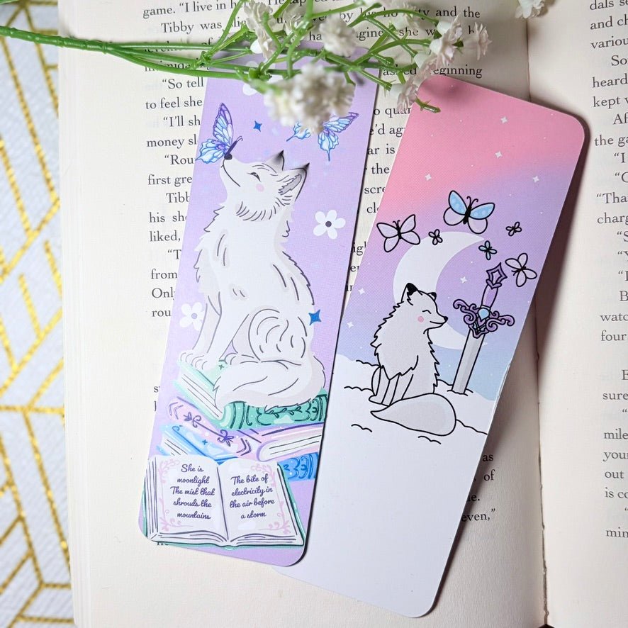 Quicksilver Inspired Dual - Sided Matte Cardstock Bookmark - Awfullynerdy.co