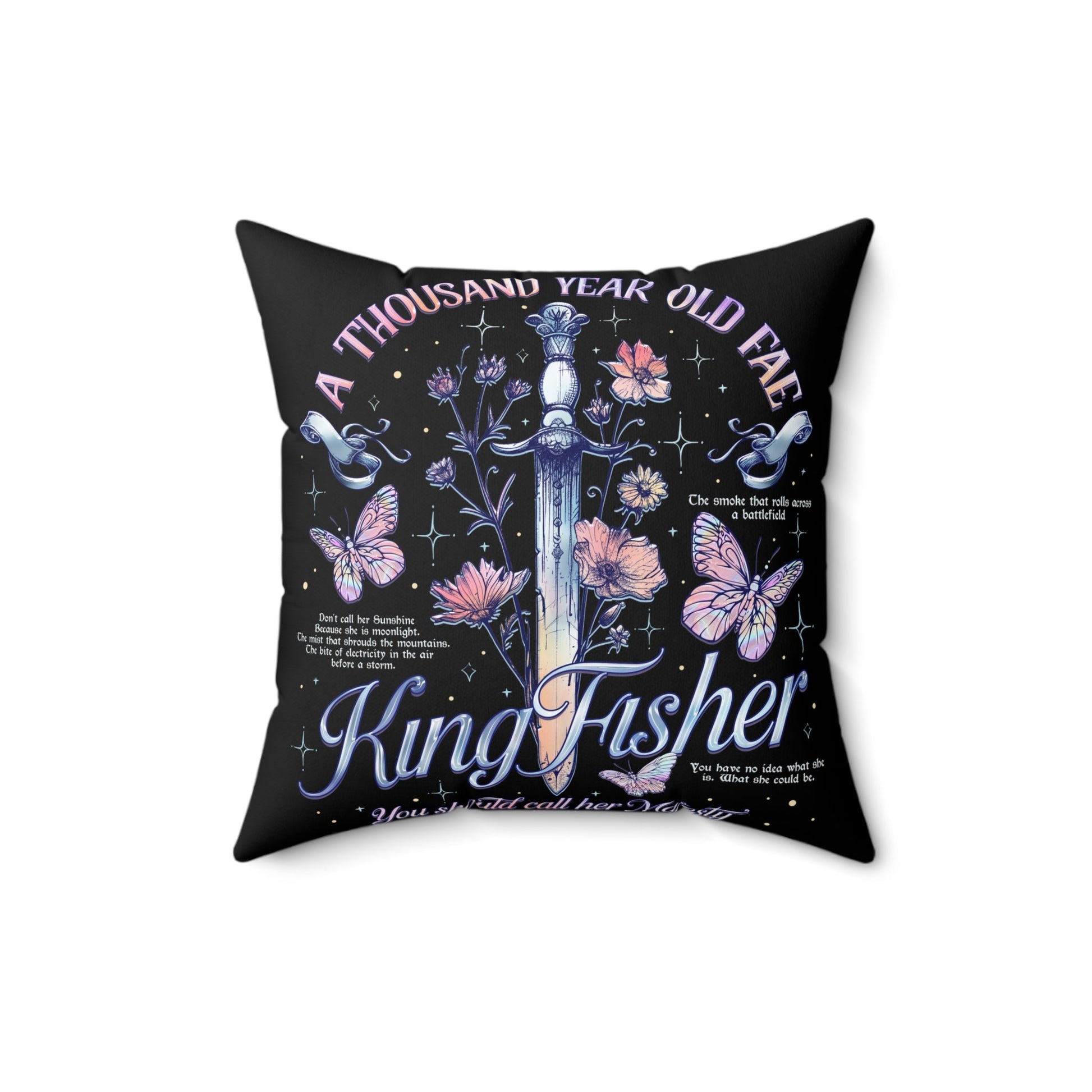 Quicksilver Inspired Pillow – Dark Fae Romance Throw Pillow, Romantasy Bookish Decor, Moody Aesthetic Cushion, Enemies to Lovers Home Accent - Awfullynerdy.co