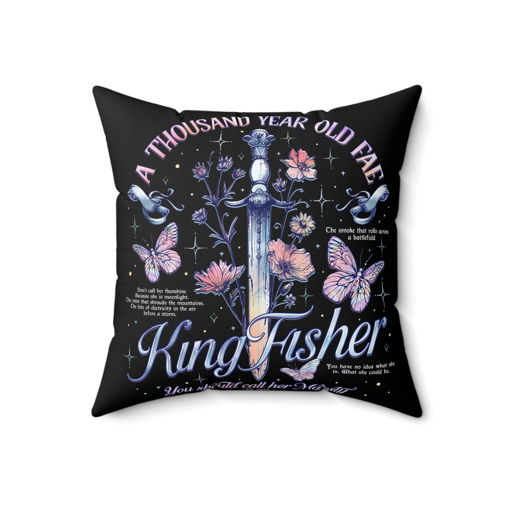 Quicksilver Inspired Pillow – Dark Fae Romance Throw Pillow, Romantasy Bookish Decor, Moody Aesthetic Cushion, Enemies to Lovers Home Accent - Awfullynerdy.co