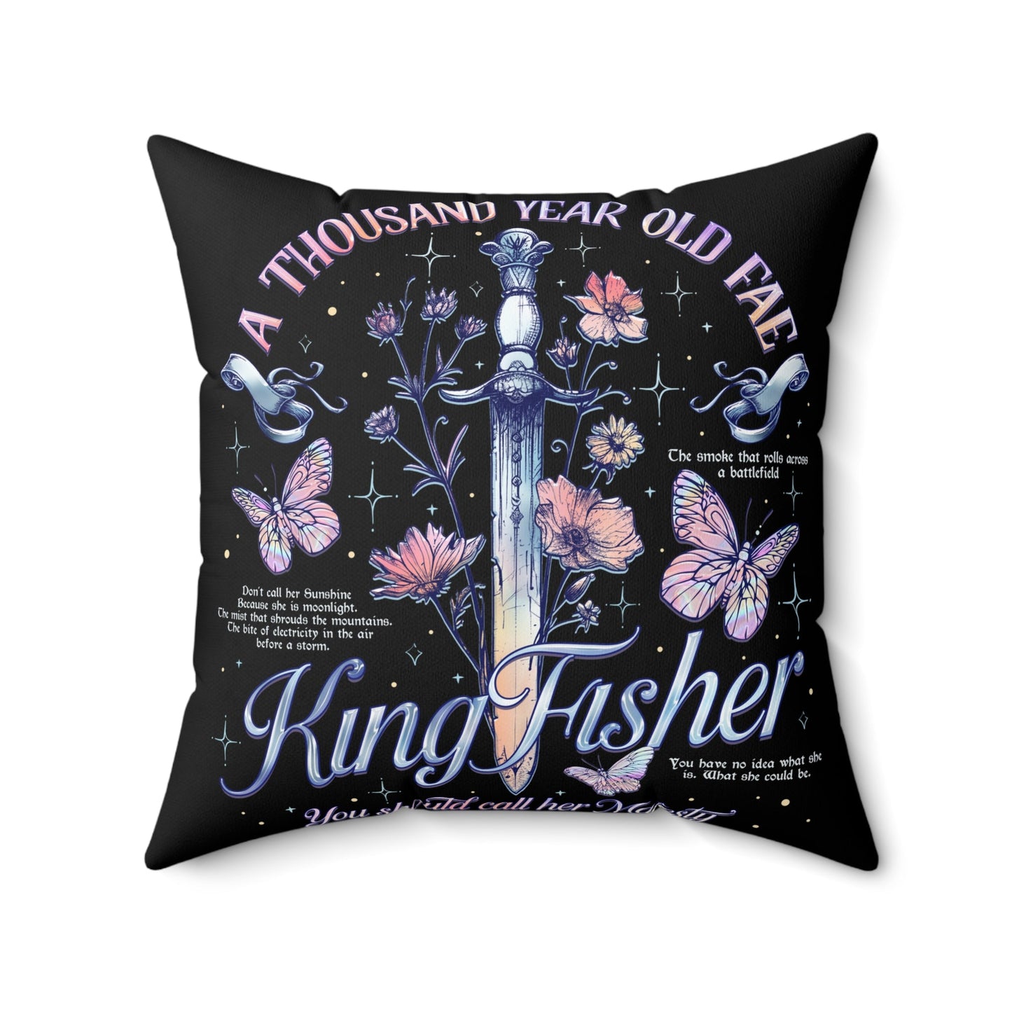 Quicksilver Inspired Pillow – Dark Fae Romance Throw Pillow, Romantasy Bookish Decor, Moody Aesthetic Cushion, Enemies to Lovers Home Accent - Awfullynerdy.co