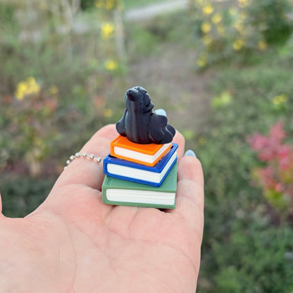 Ravenhood Inspired Book Stack Fidget Clicker Keychain - Awfullynerdy.co
