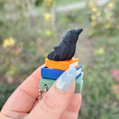 Ravenhood Inspired Book Stack Fidget Clicker Keychain - Awfullynerdy.co