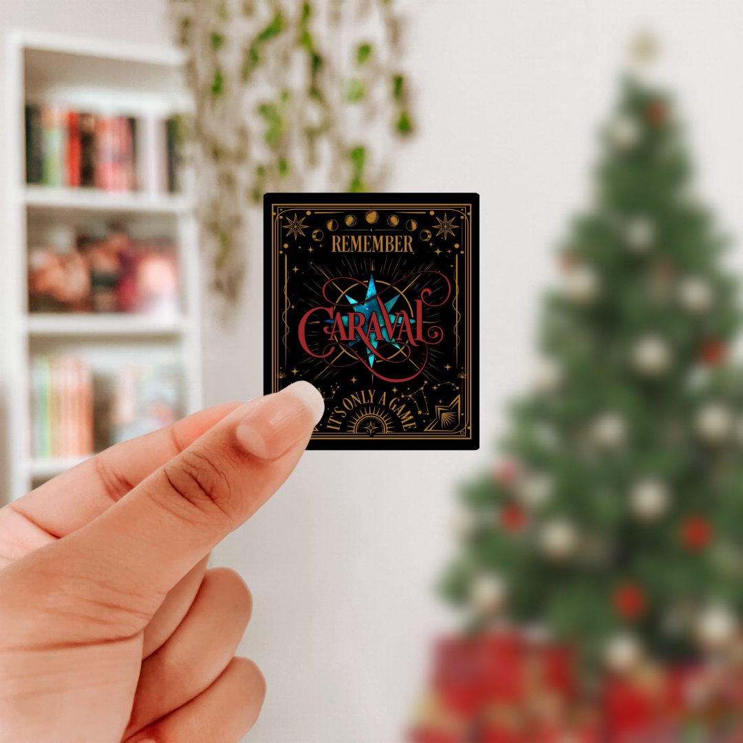 Remember Caraval It's Only a Game Star Sparkle Sticker - Awfullynerdy.co