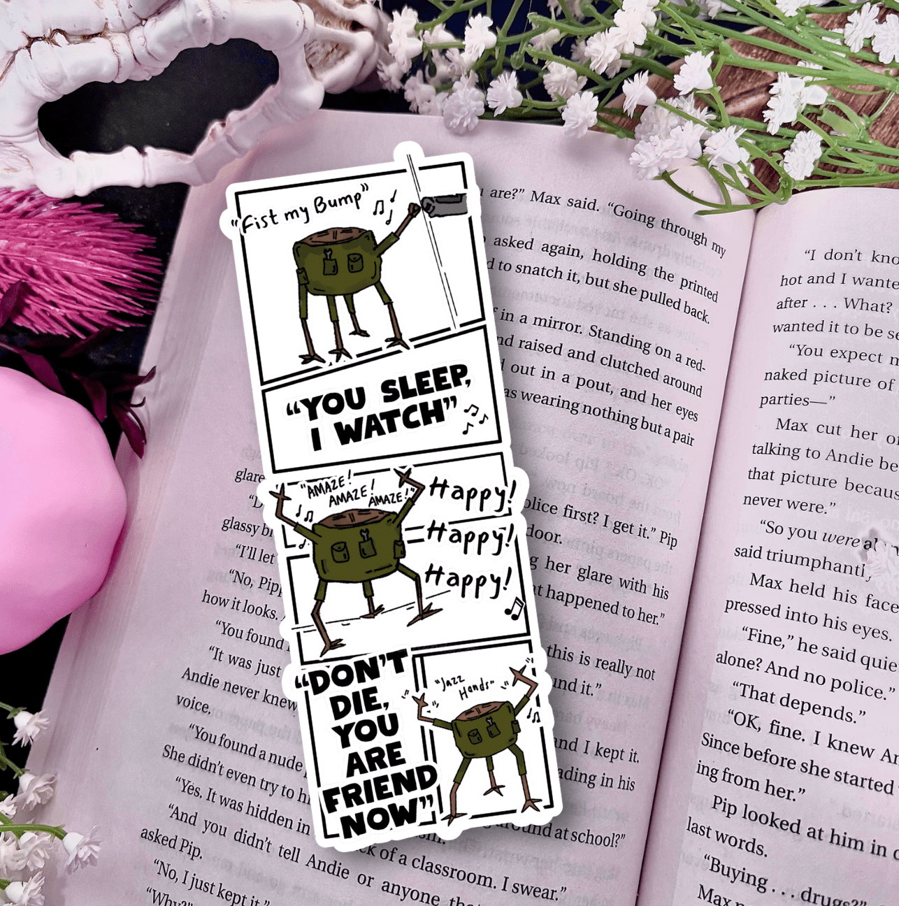 Rocky Inspired Die - Cut Laminated Sparkle Bookmark - Awfullynerdy.co
