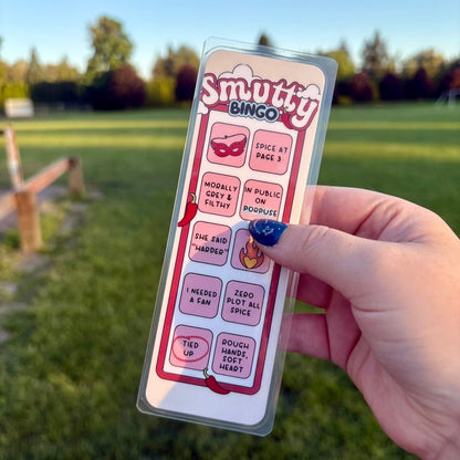 Romance and Smut BINGO Dual - Sided Cardstock Bookmark - Awfullynerdy.co