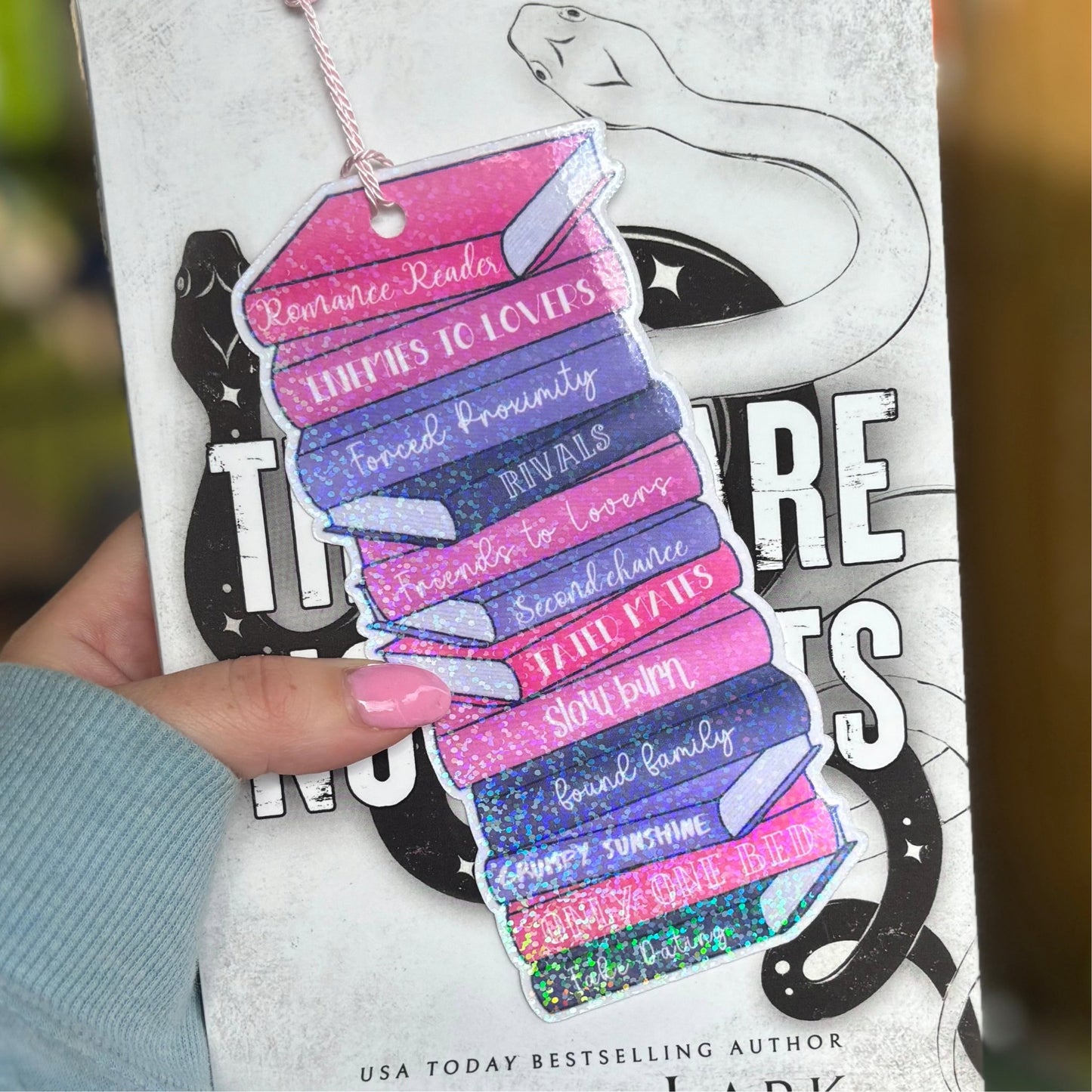 Romance Tropes Cardstock Bookmark - Awfullynerdy.co