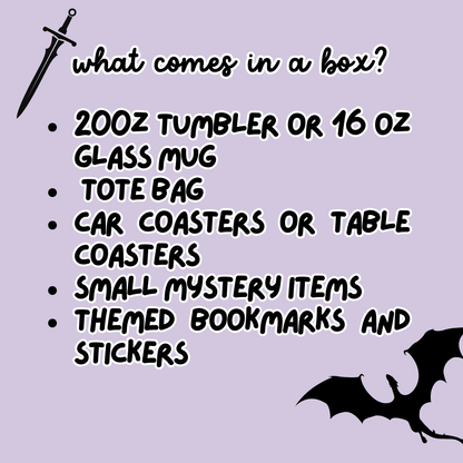 ✨ Romantasy Bookish Mystery Box | Fantasy & Romance Merch - Awfullynerdy.co