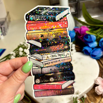 Romantasy Books Cardstock Bookmark - BookTok Favorites - Awfullynerdy.co