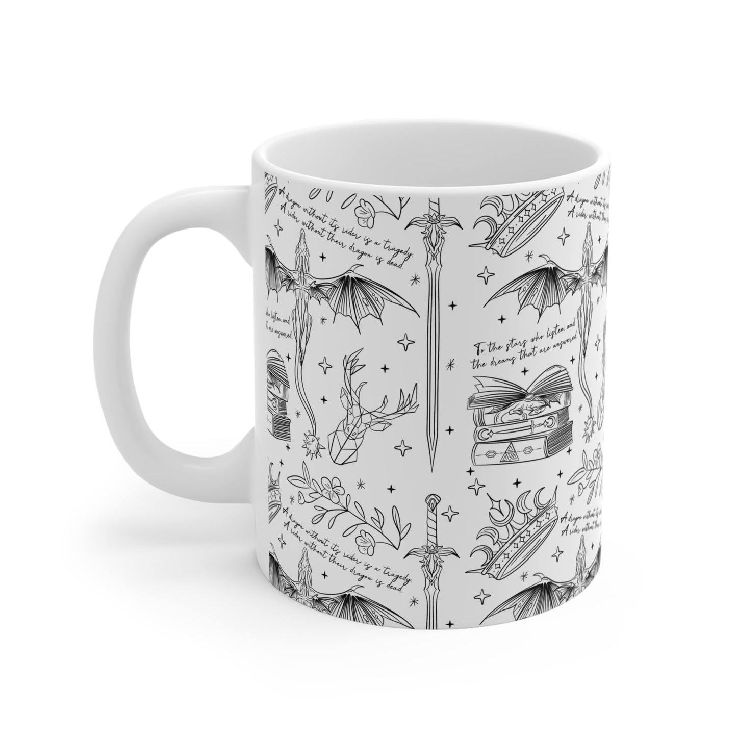 Romantasy Creature 11oz Mug - Perfect Gift for Fantasy Lovers - Awfullynerdy.co