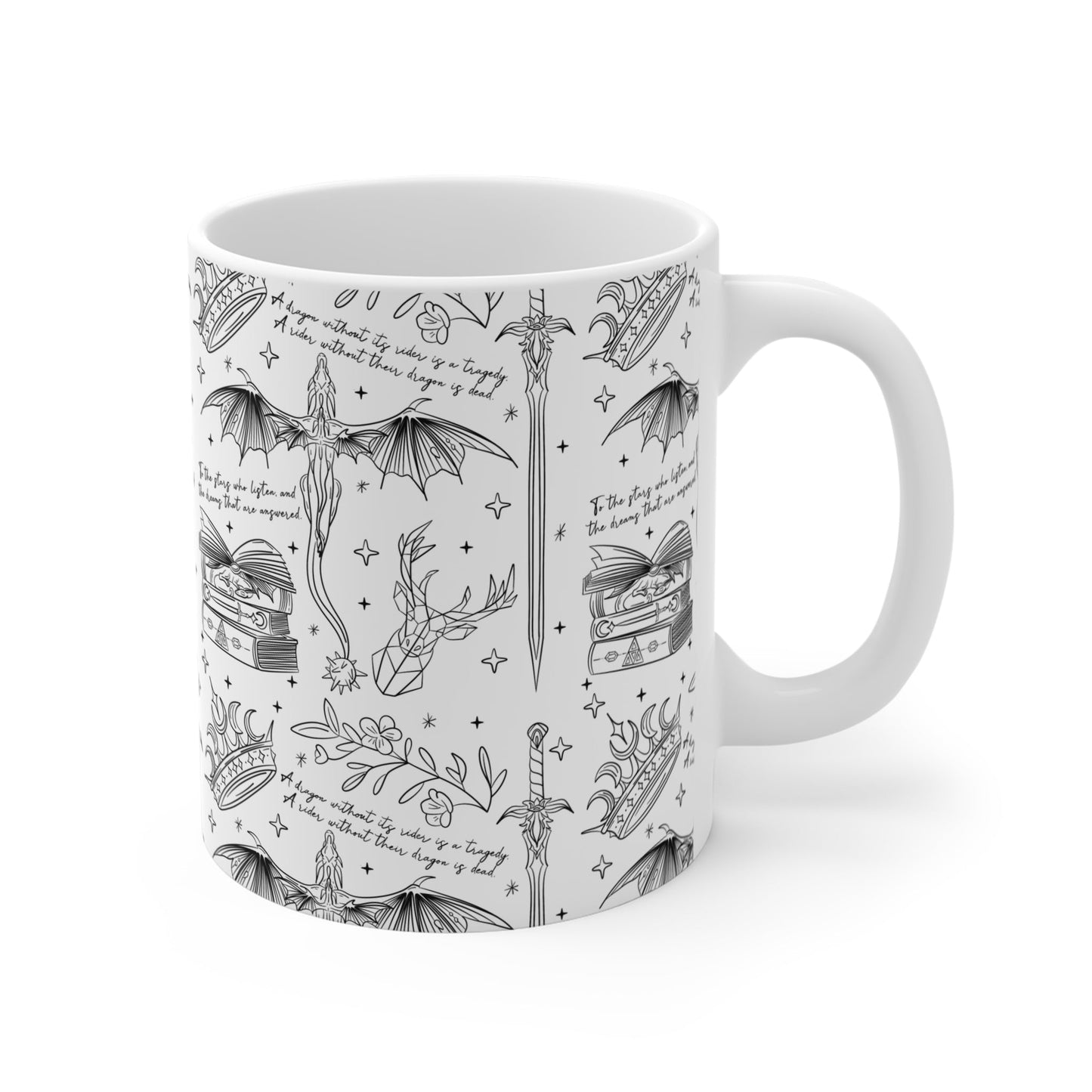 Romantasy Creature 11oz Mug - Perfect Gift for Fantasy Lovers - Awfullynerdy.co