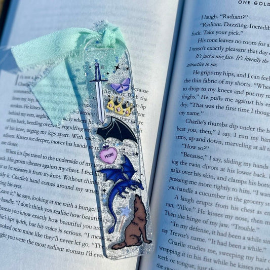 Romantasy Symbols Acrylic Bookmark - Awfullynerdy.co