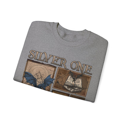 Silver One Fourth Wing Heavy Blend™ Crewneck Sweatshirt - Awfullynerdy.co