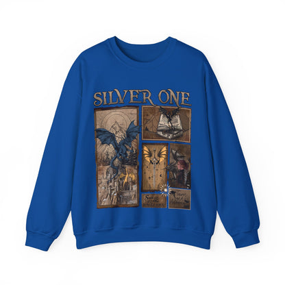 Silver One Fourth Wing Heavy Blend™ Crewneck Sweatshirt - Awfullynerdy.co