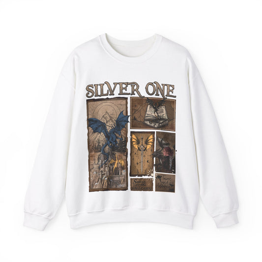 Silver One Fourth Wing Heavy Blend™ Crewneck Sweatshirt - Awfullynerdy.co