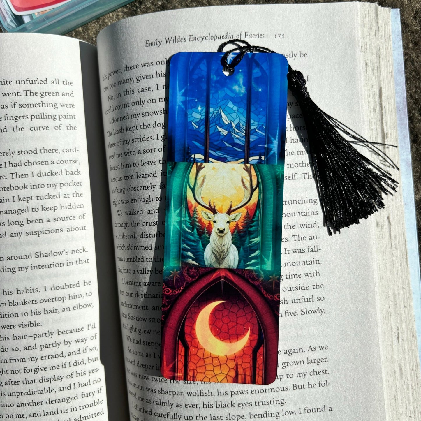 SJM Universe Stained Glass Symbols Metal Bookmark - Awfullynerdy.co