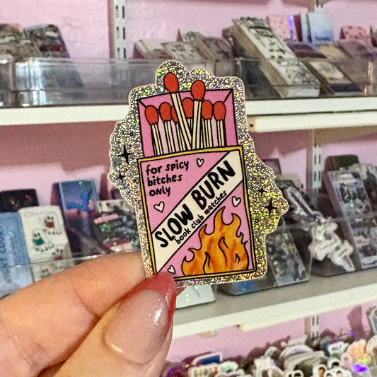 Slow Burn Match Book Spicy Crushed Glitter Sricker - Awfullynerdy.co