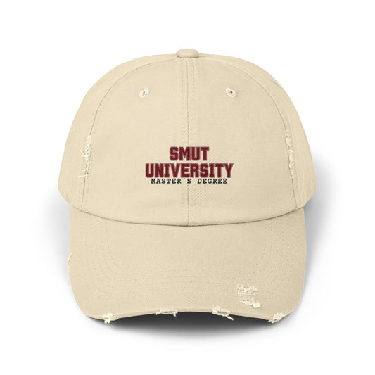 Smut University Master’s Degree Distressed Cap - Awfullynerdy.co