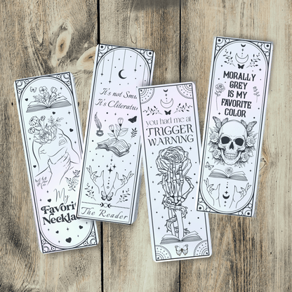 Smutty Black and White Bookmarks Bundle - Awfullynerdy.co