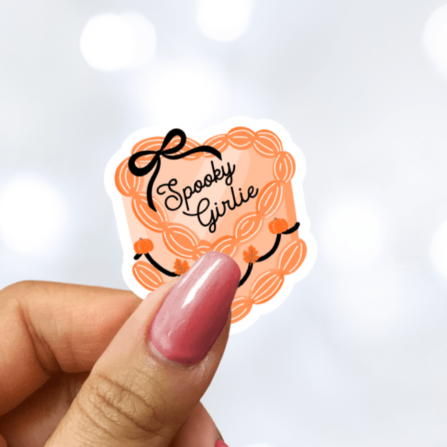 Spooky Girlie Cake Sticker - Awfullynerdy.co