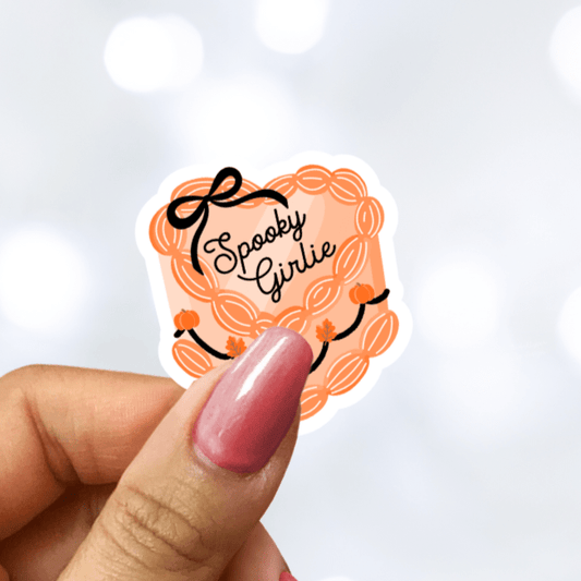 Spooky Girlie Cake Sticker - Awfullynerdy.co