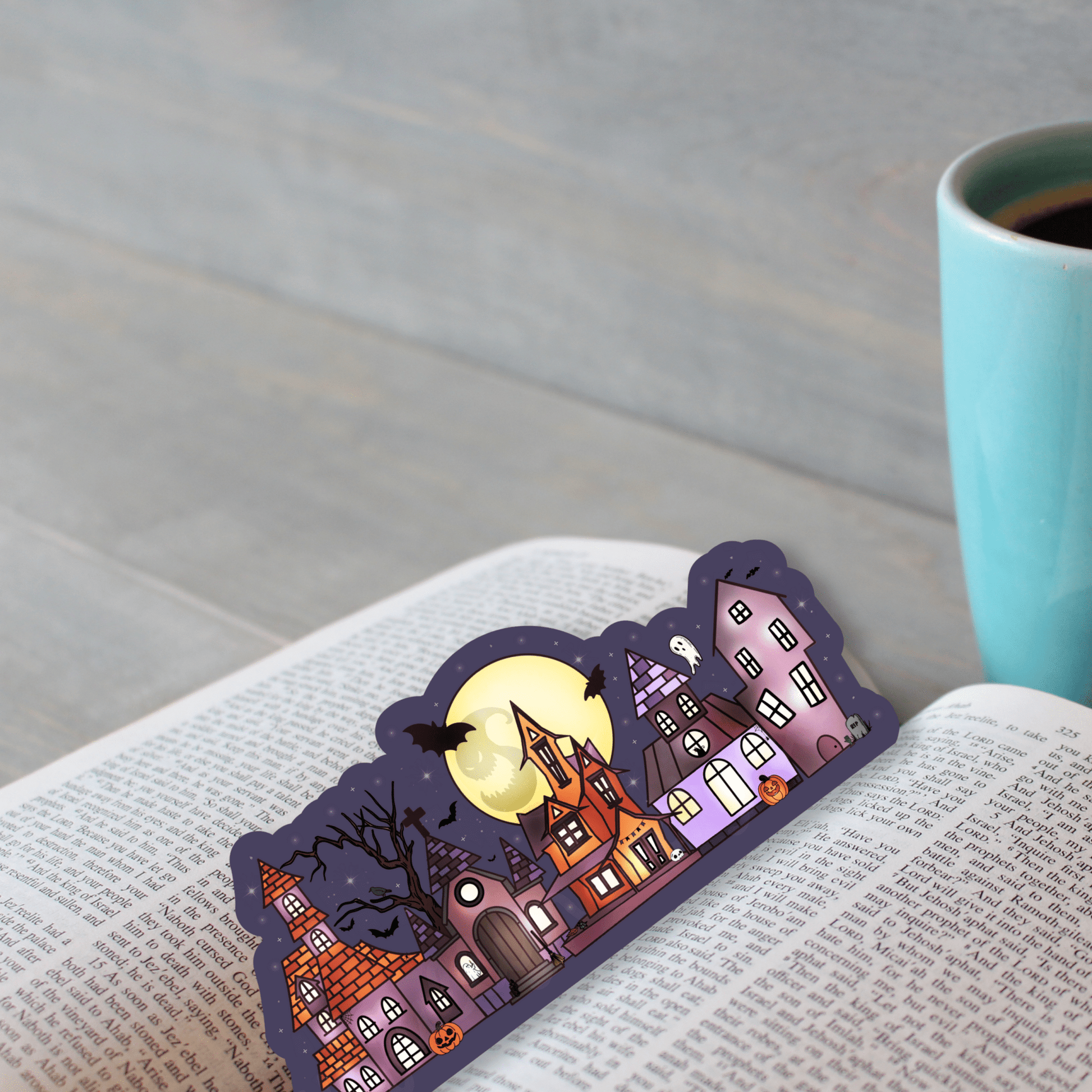 Spooky Haunted House Bookmark - Awfullynerdy.co