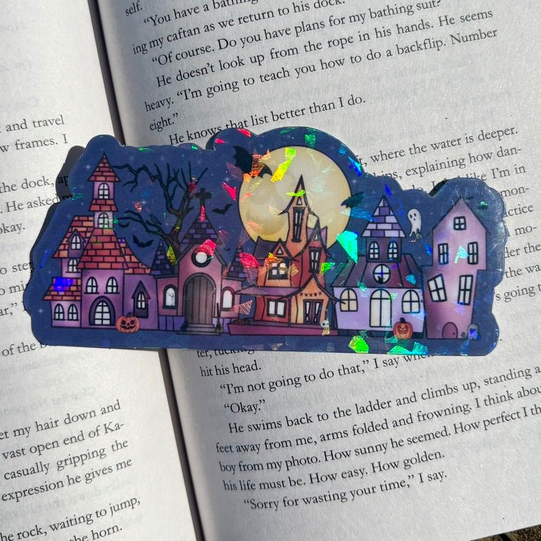 Spooky Haunted House Bookmark - Awfullynerdy.co