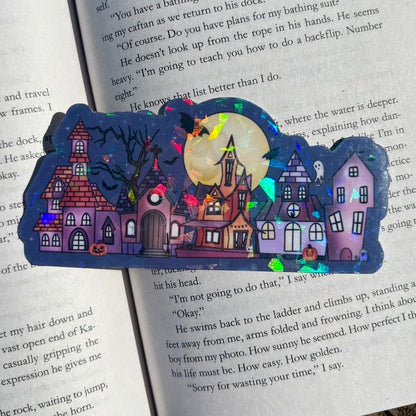 Spooky Haunted House Bookmark - Awfullynerdy.co