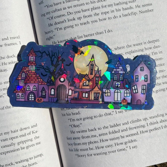 Spooky Haunted House Bookmark - Awfullynerdy.co