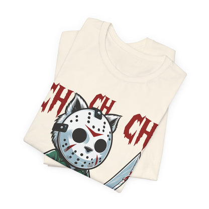 Spooky Horror Thriller Cat Unisex Jersey Short Sleeve Tee - Awfullynerdy.co