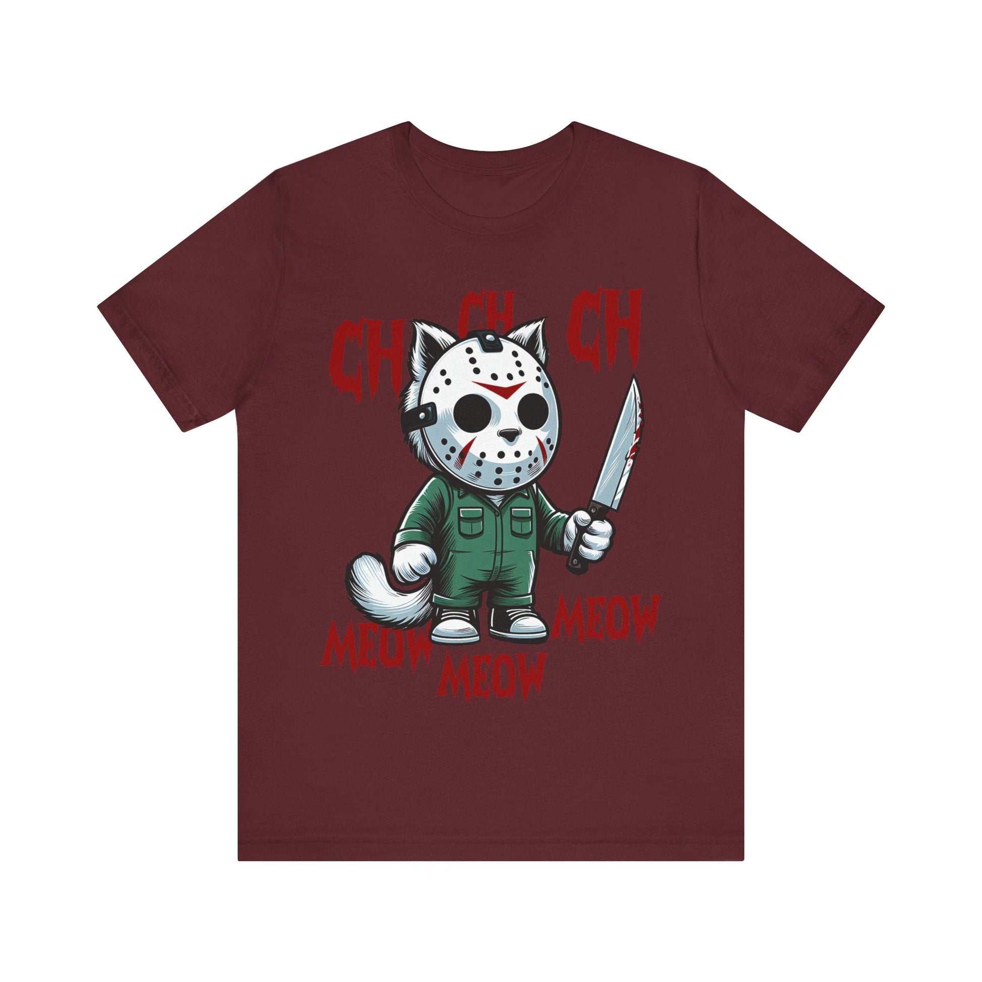 Spooky Horror Thriller Cat Unisex Jersey Short Sleeve Tee - Awfullynerdy.co