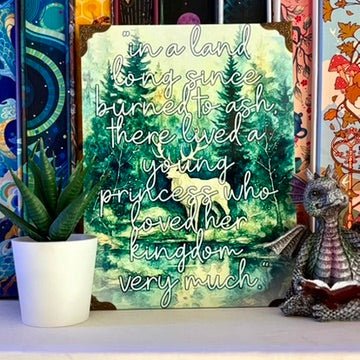 Stag of the North – Fantasy Quote Metal Art – 6x8" Sublimated Photo Art - Awfullynerdy.co
