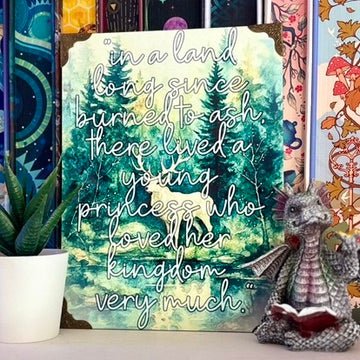 Stag of the North – Fantasy Quote Metal Art – 6x8" Sublimated Photo Art - Awfullynerdy.co