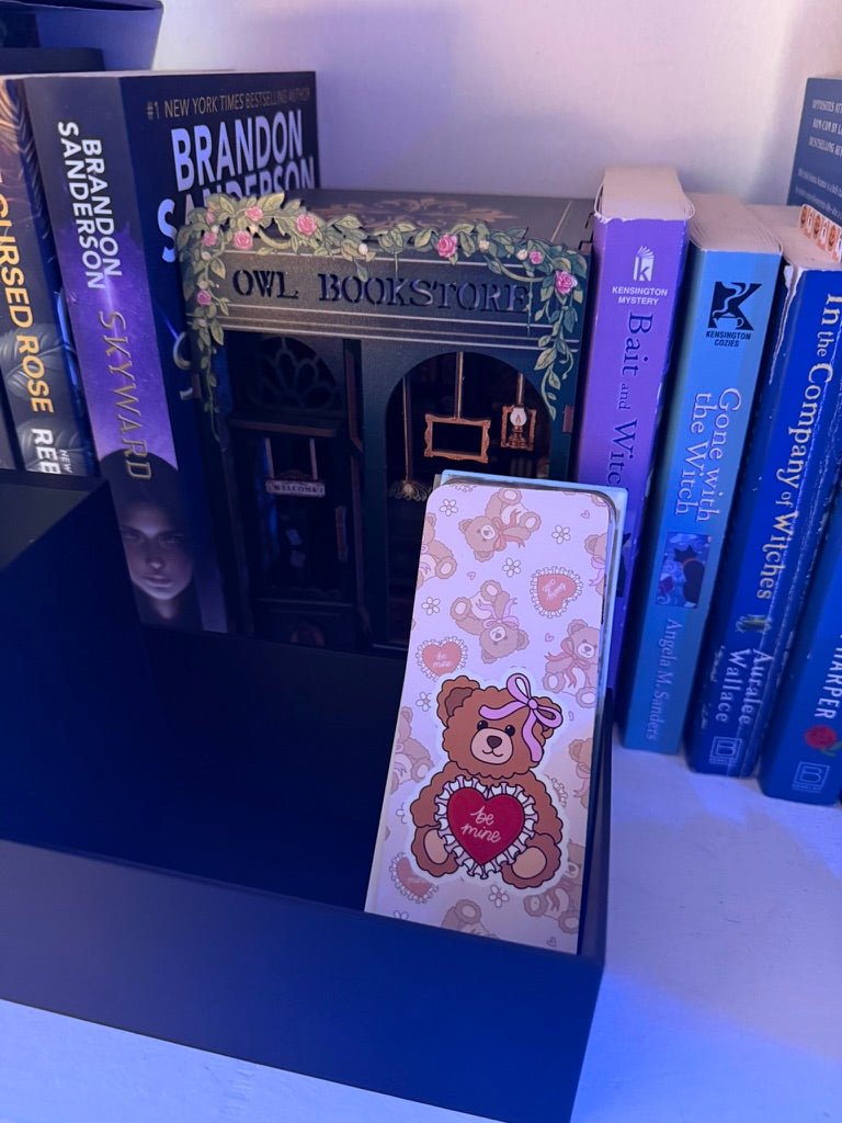 Stained Glass - Style Tealight Snake and Crown Inspired Book Nook with Storage - Awfullynerdy.co