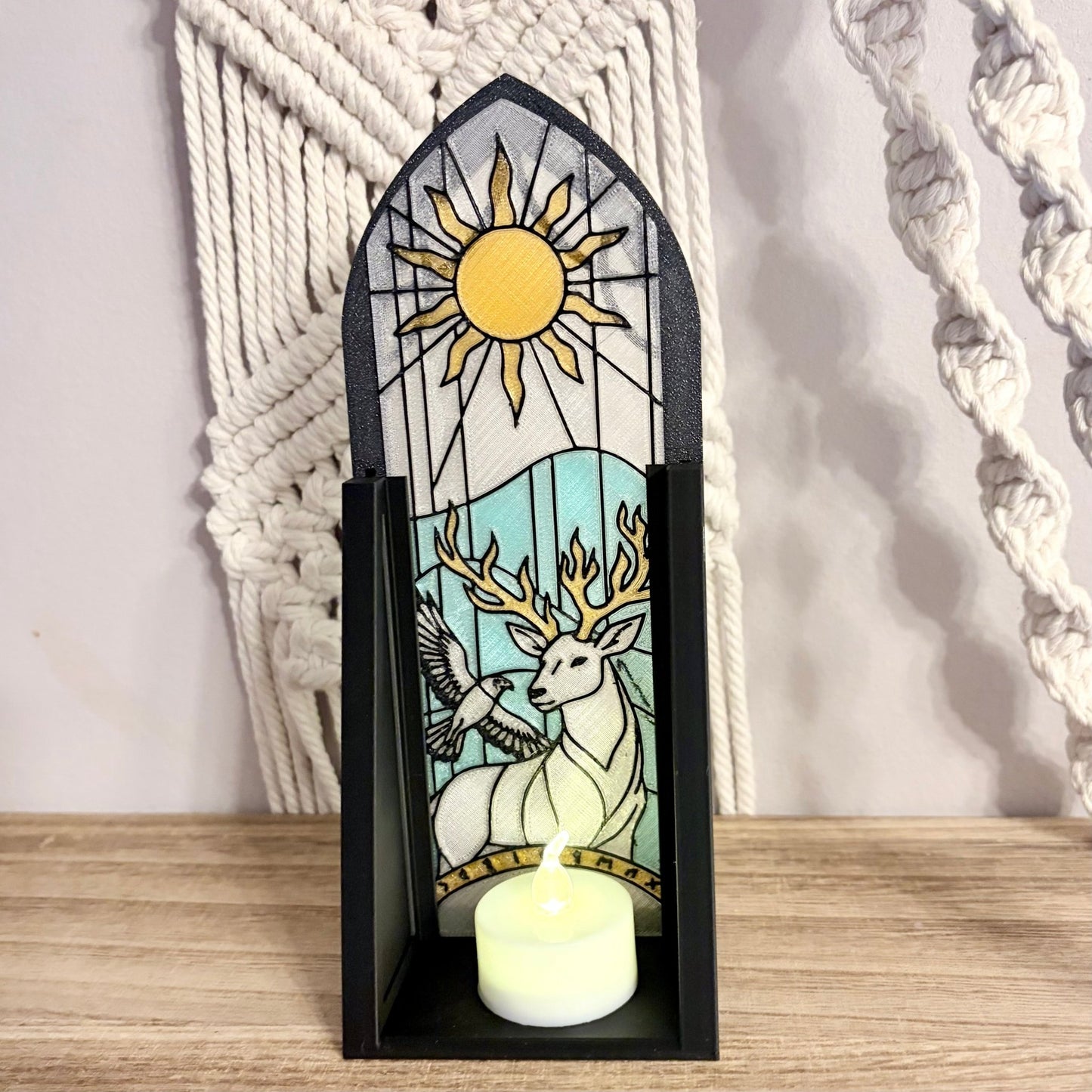 Stained Glass - Style TOG Inspired Book Nook with Storage - Optional Without Storage - Awfullynerdy.co