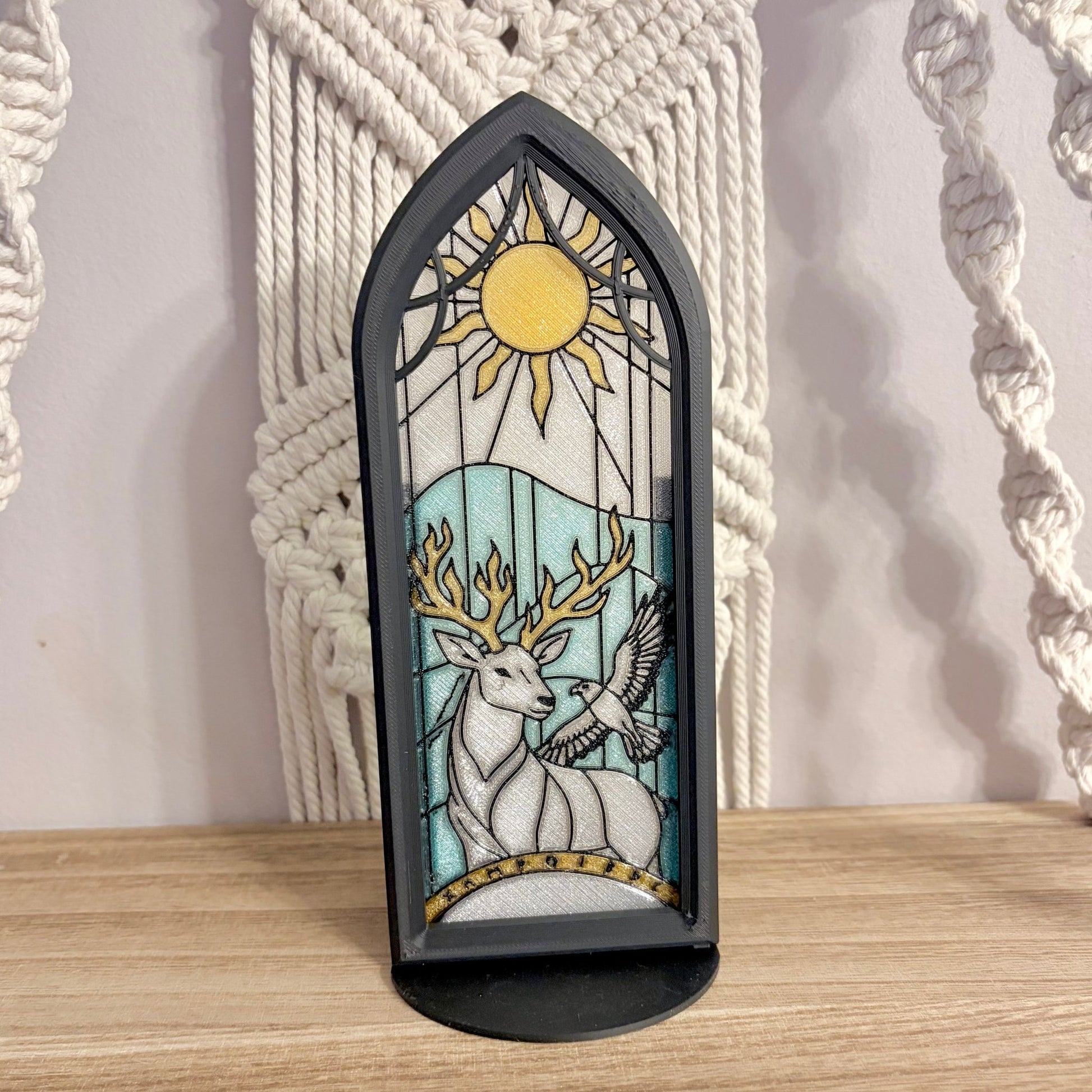 Stained Glass - Style TOG Inspired Book Nook with Storage - Optional Without Storage - Awfullynerdy.co