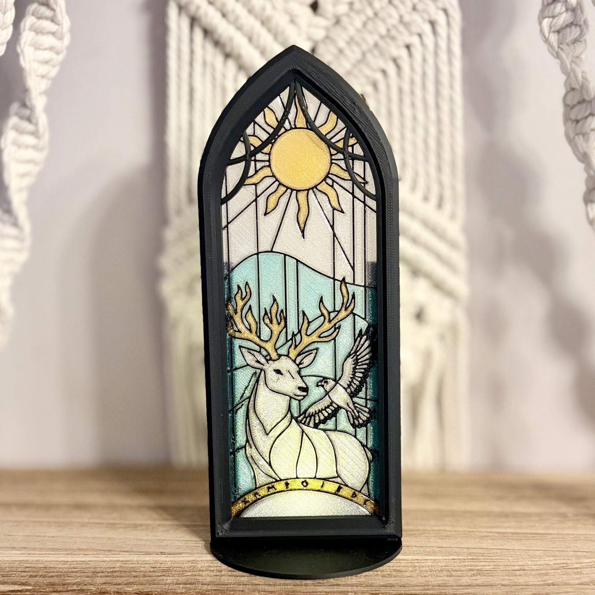Stained Glass - Style TOG Inspired Book Nook with Storage - Optional Without Storage - Awfullynerdy.co