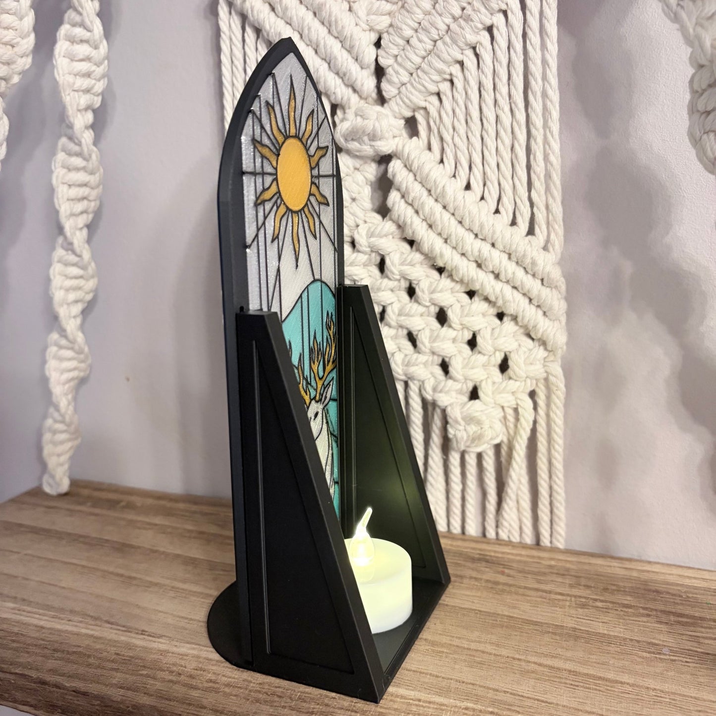 Stained Glass - Style TOG Inspired Book Nook with Storage - Optional Without Storage - Awfullynerdy.co