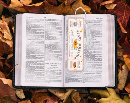 Stars Hollow Autumn Festival Cardstock Bookmark - Awfullynerdy.co