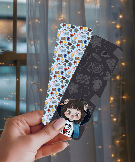 Stranger Things Inspired Dual - Sided Matte Cardstock Bookmark - Awfullynerdy.co