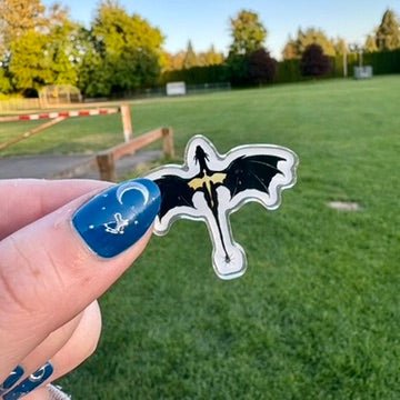 Tairn and Andarna Inspired Acrylic Pin - Awfullynerdy.co