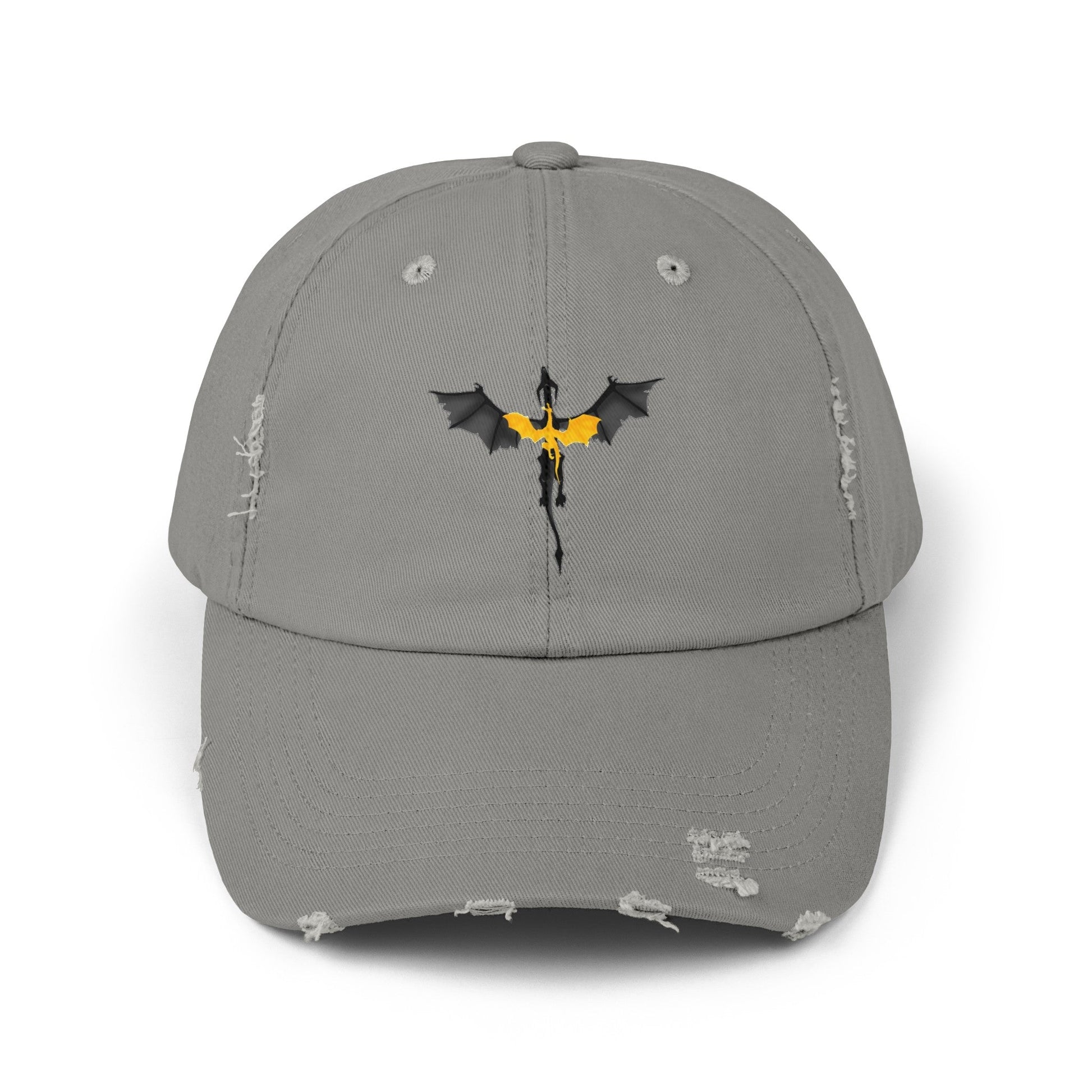 Tarin and Andarna Fourth Wing Dragons Distressed Cap - Awfullynerdy.co