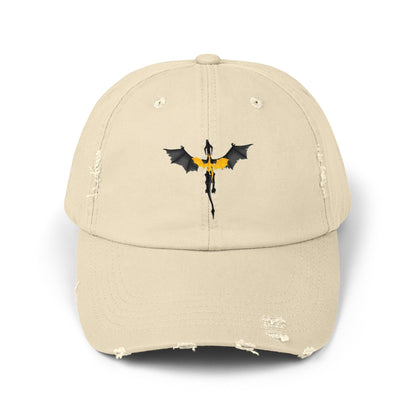 Tarin and Andarna Fourth Wing Dragons Distressed Cap - Awfullynerdy.co