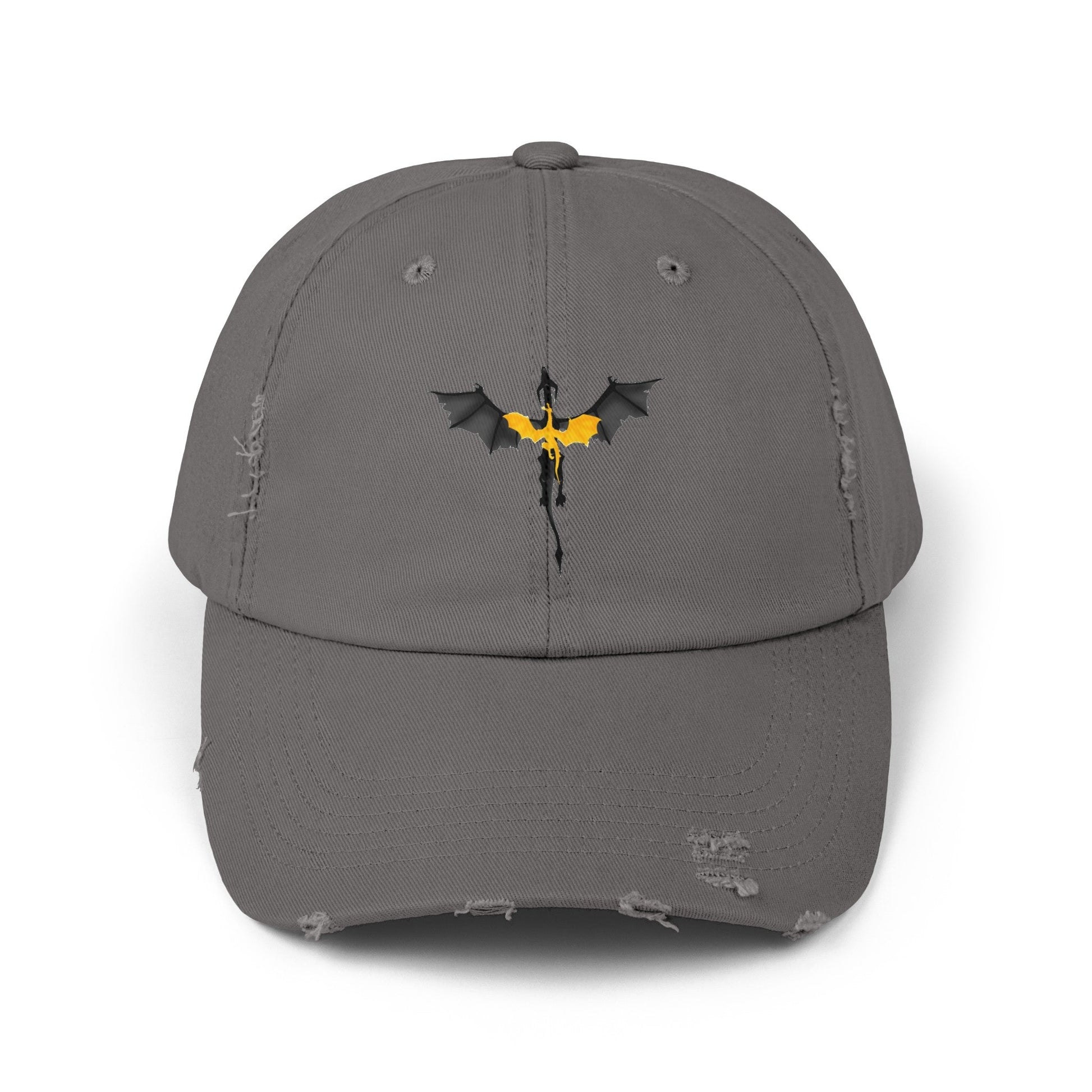 Tarin and Andarna Fourth Wing Dragons Distressed Cap - Awfullynerdy.co