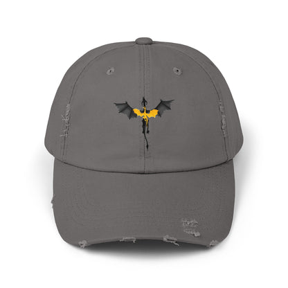 Tarin and Andarna Fourth Wing Dragons Distressed Cap - Awfullynerdy.co