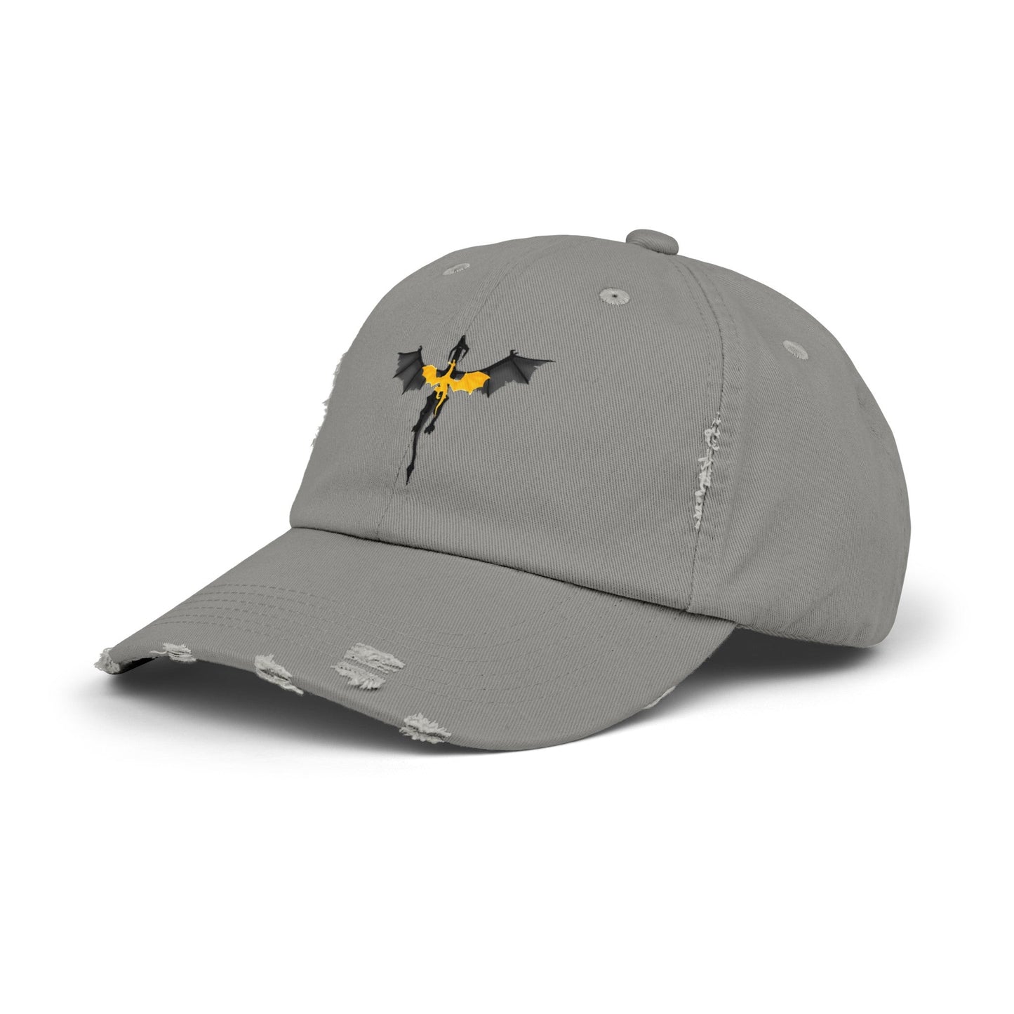 Tarin and Andarna Fourth Wing Dragons Distressed Cap - Awfullynerdy.co