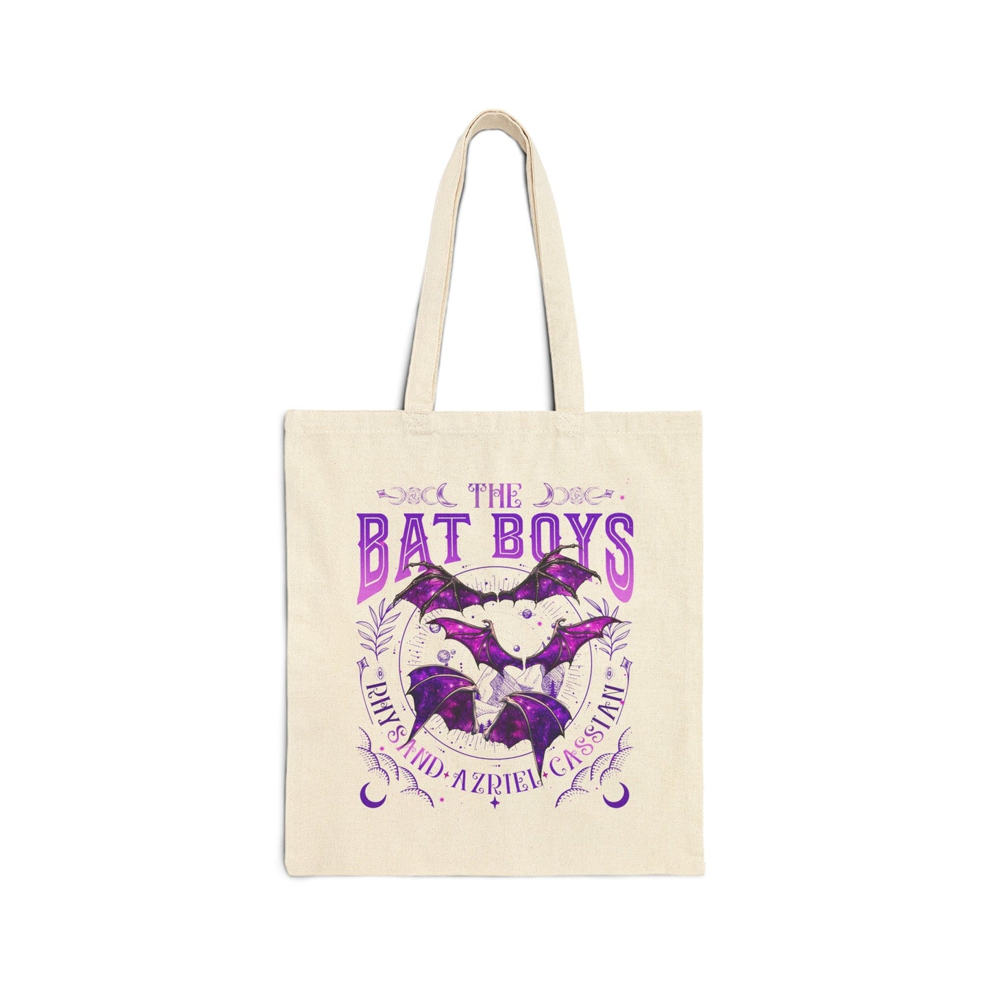 The Bat Boys Purple Cotton Canvas Tote Bag - Awfullynerdy.co