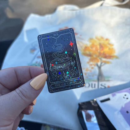 The Cauldron Tarot Card Holographic Sticker - Awfullynerdy.co