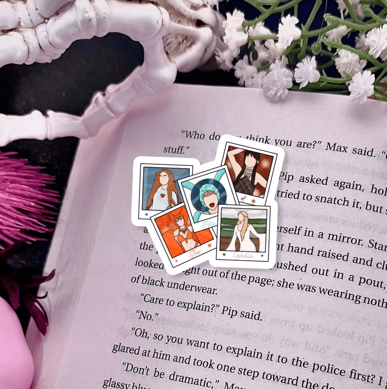 The Life Of Ophelia inspired Sparkle Vinyl Sticker – Durable Waterproof Bookish Decal - Awfullynerdy.co