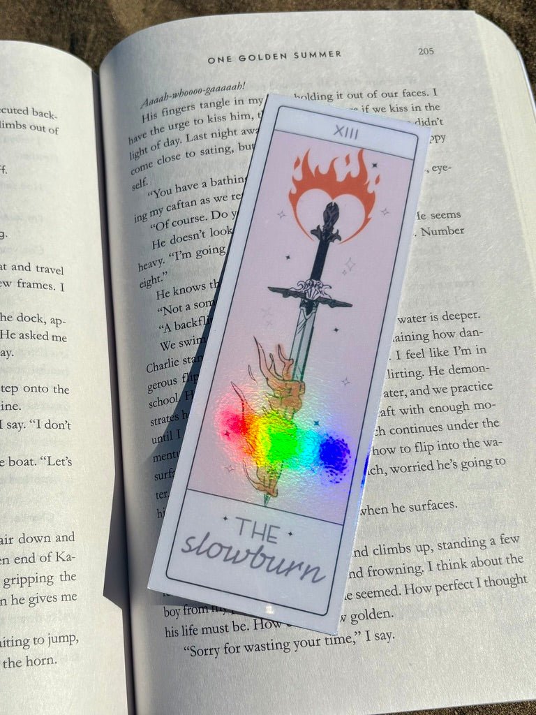The Slowburn Tarot Card Sparkle Bookmark - Awfullynerdy.co
